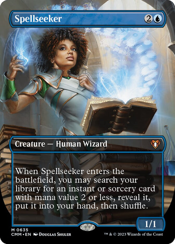 Spellseeker (Borderless) - Commander Masters (CMM) - FOIL