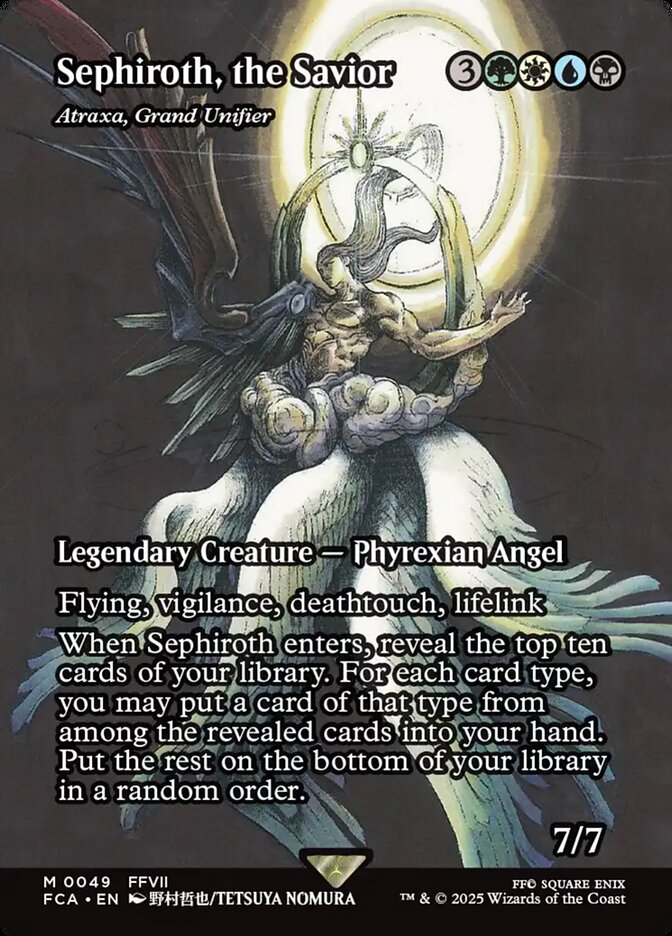 Sephiroth, the Savior - Atraxa, Grand Unifier (Showcase) - FINAL FANTASY: Through the Ages (FCA)