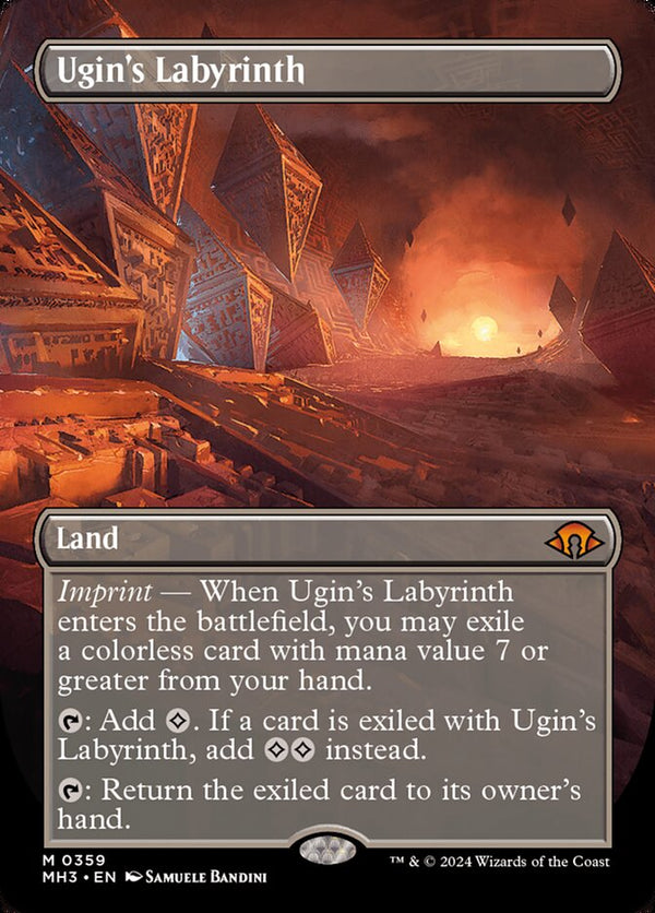 Ugin's Labyrinth (Borderless) - Modern Horizons 3 (MH3) - FOIL